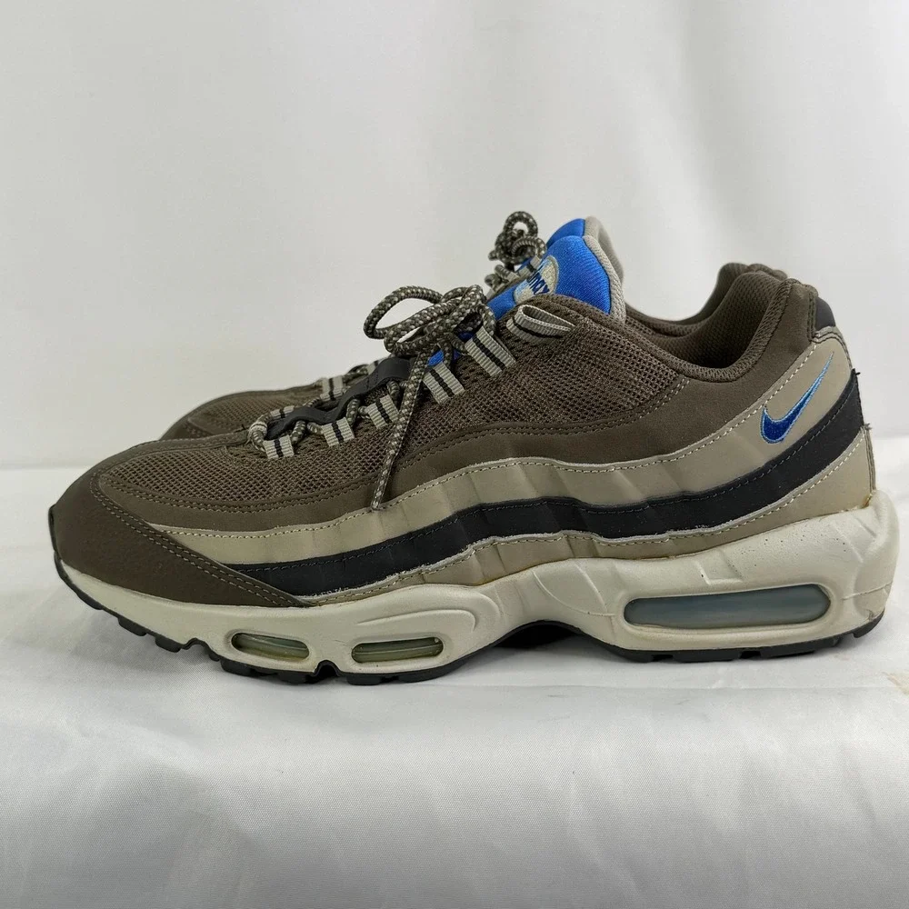 Nike‎ Air Max 95 Dark Dune Hyper Cobalt Mens 12 Brown Blue 609048-203